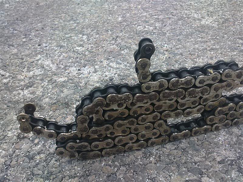 snapped bike chain