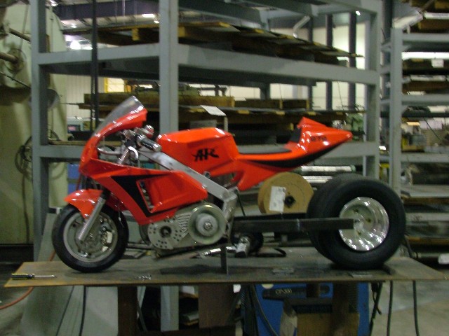 stretched mini bike