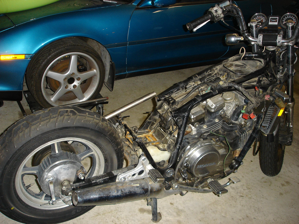 honda magna bobber build