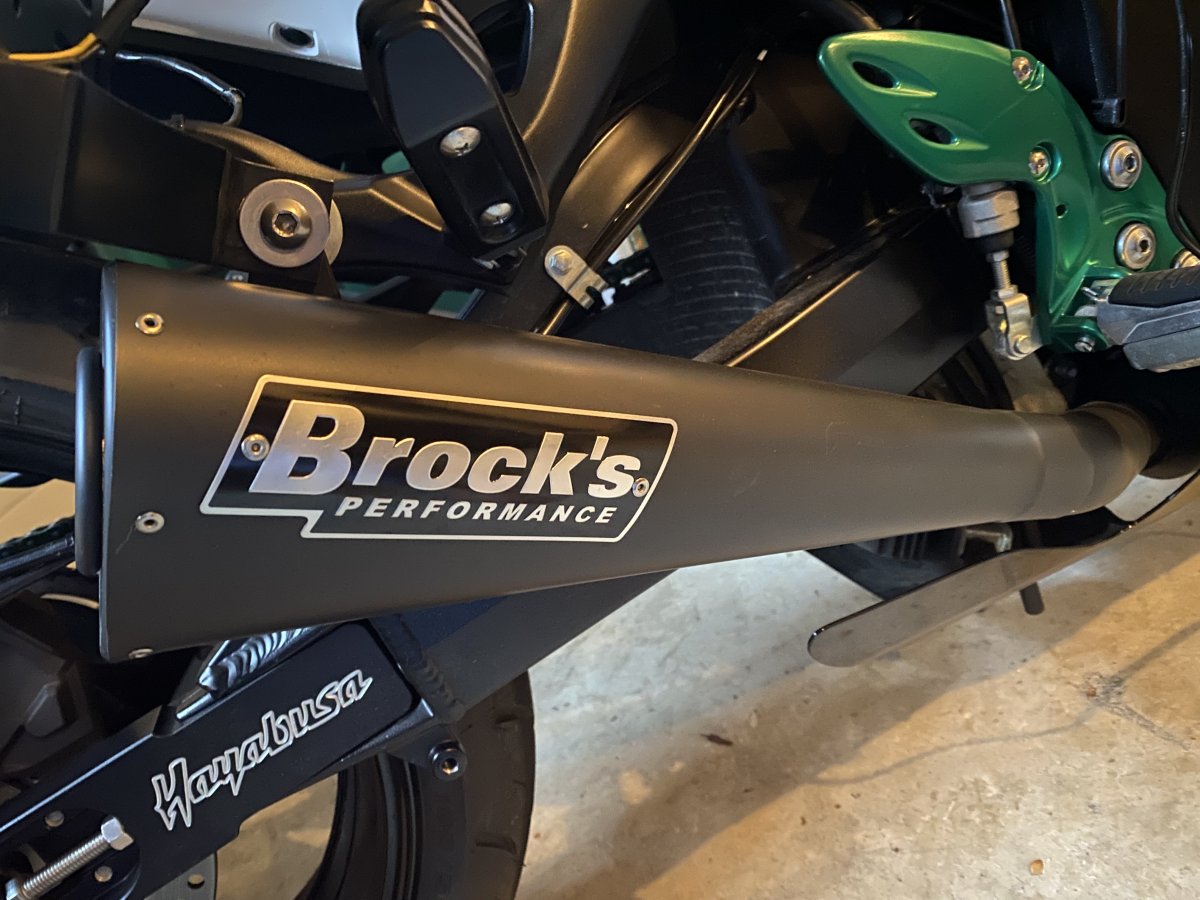 used brock's exhaust hayabusa