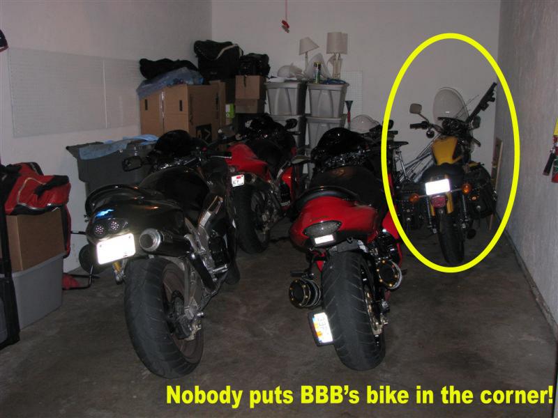 BBB's bike in the corner.jpg