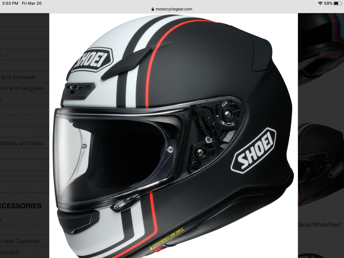 Shoei rf 1200 store recounter