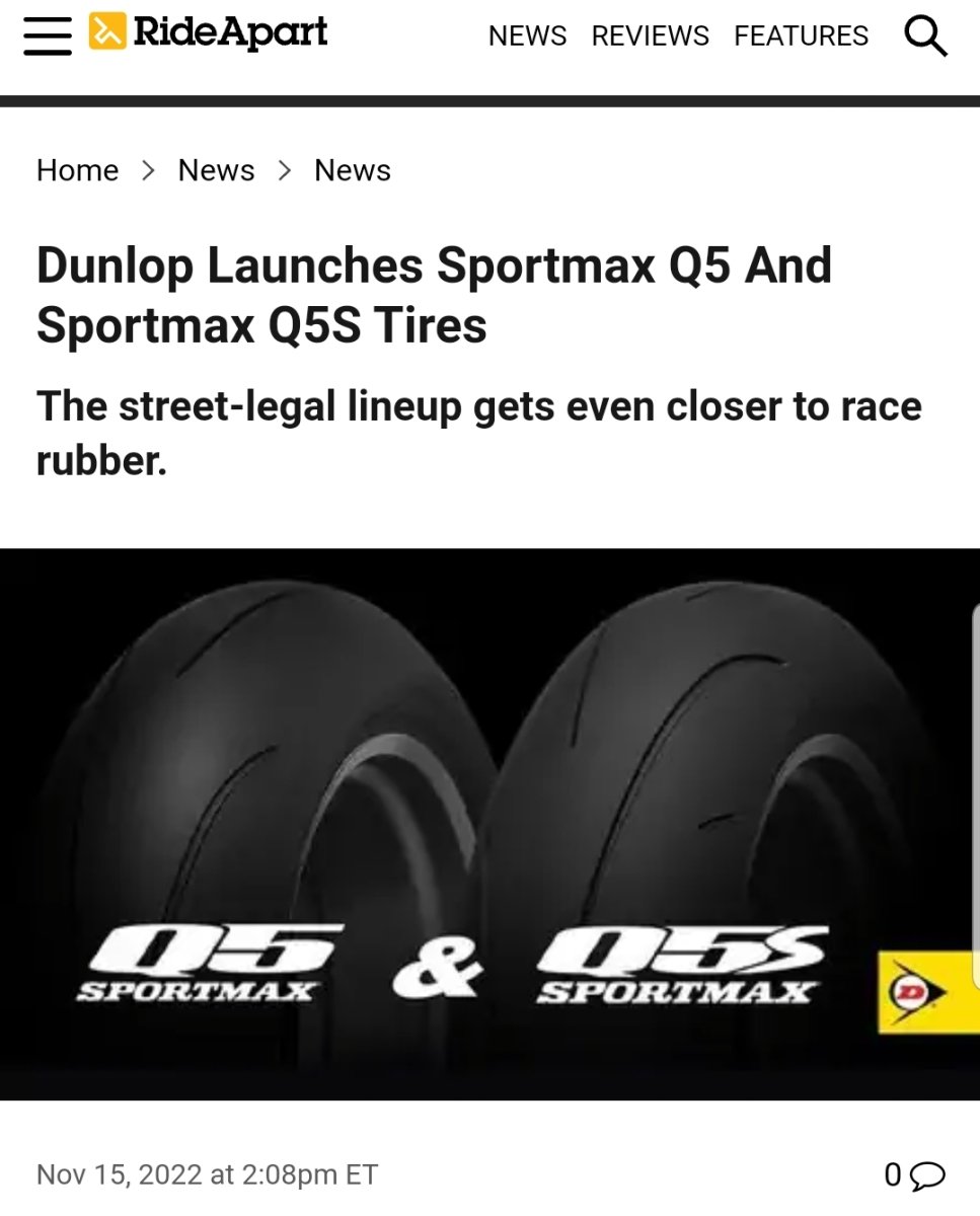 Dunlop Sportmax Q5 REAR - DME Racing