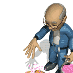 Post-12-12527-old Janitor Sprinkling Pink Dust Lg Nwm