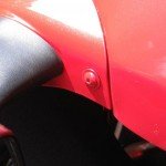 Post-11-11426-3 Zero Gravity Windscreen Bolts Painted Red