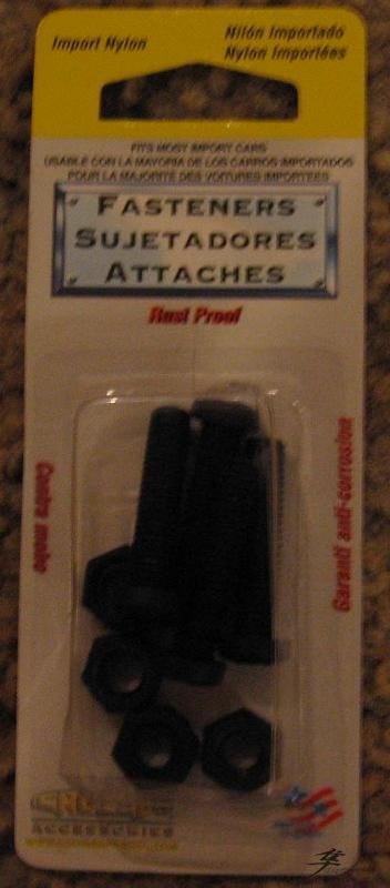 Post-11-11880-27 Black Nylon License Plate Fasteners